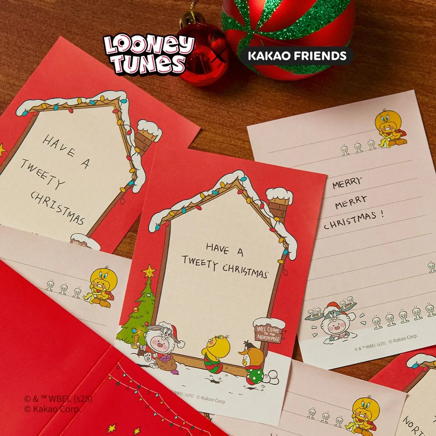 [KAKAO FRIENDS] Looney Tunes X Friends Holiday Memo Pad Friends Collection