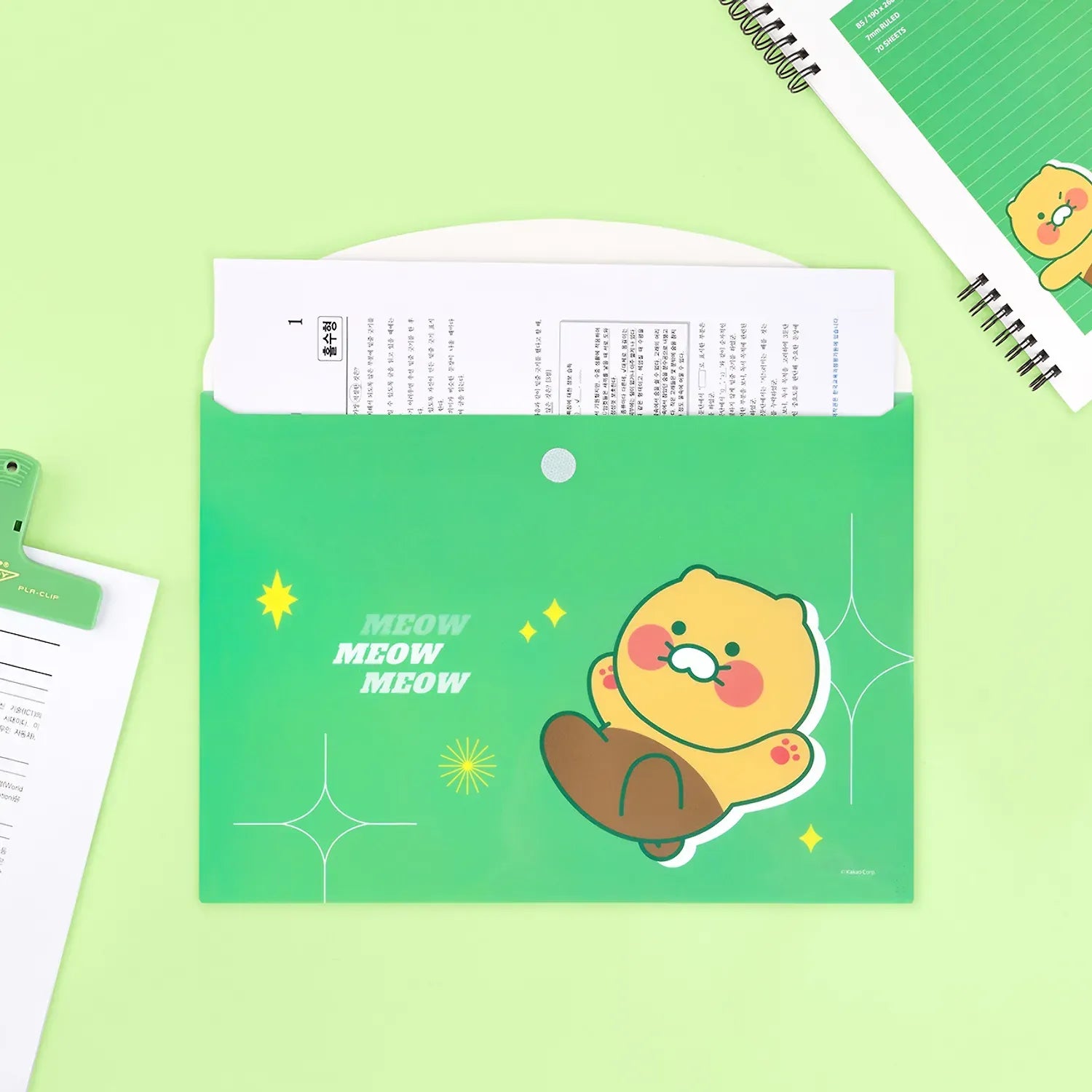 [KAKAO FRIENDS]Vivid Button File Pouch