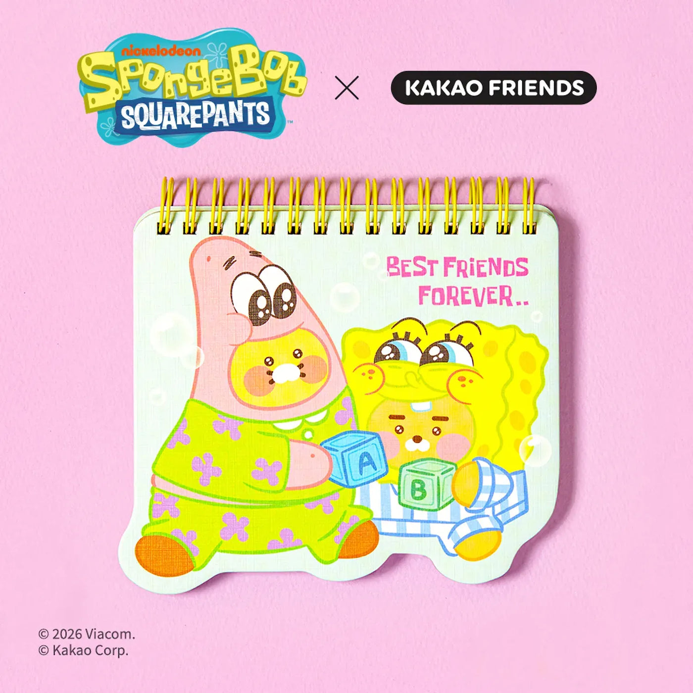 [KAKAO FRIENDS] x SpongeBob Memo Pad Notebook Stationery