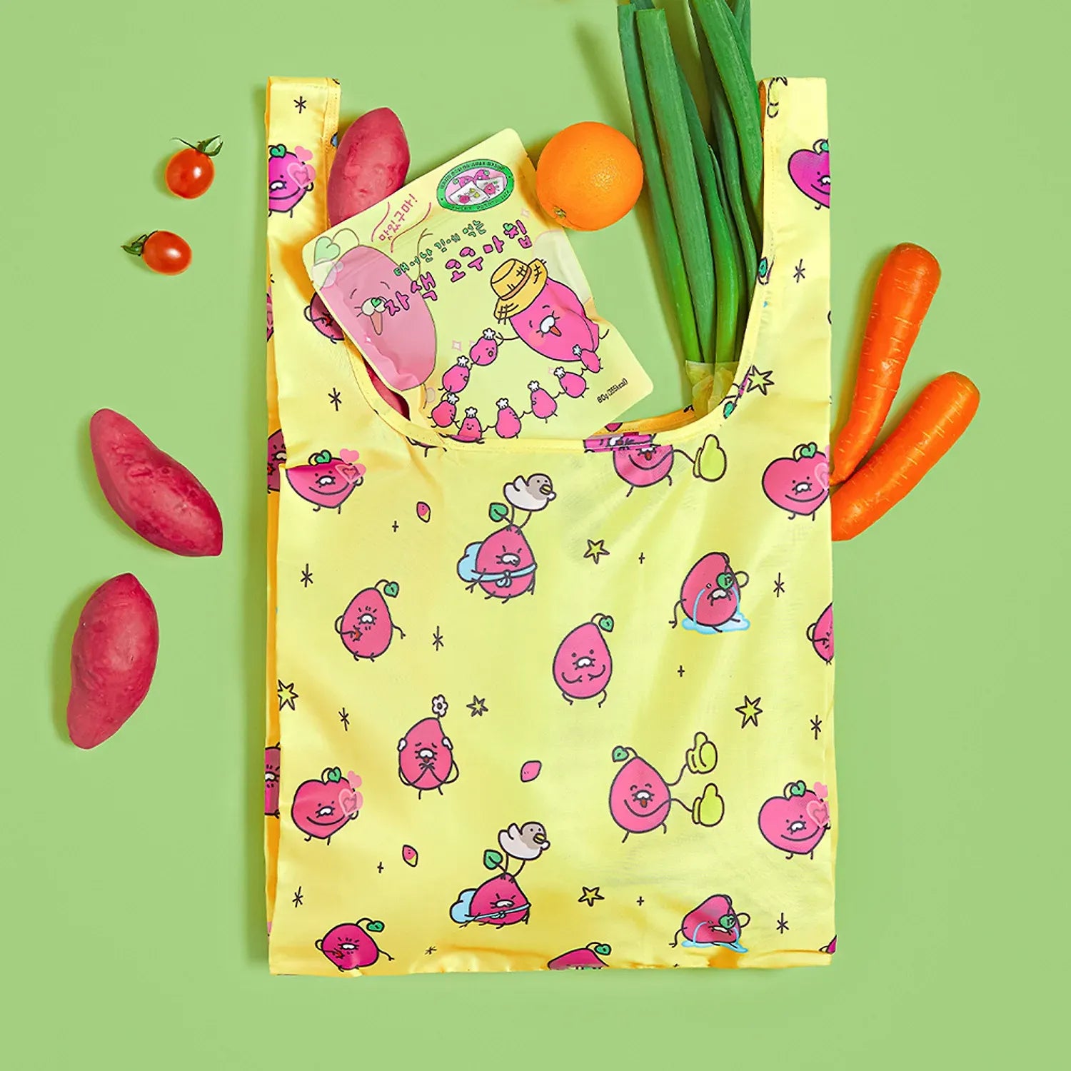 [KAKAO FRIENDS]Chunguma Foldable Pocket Shopping Bag