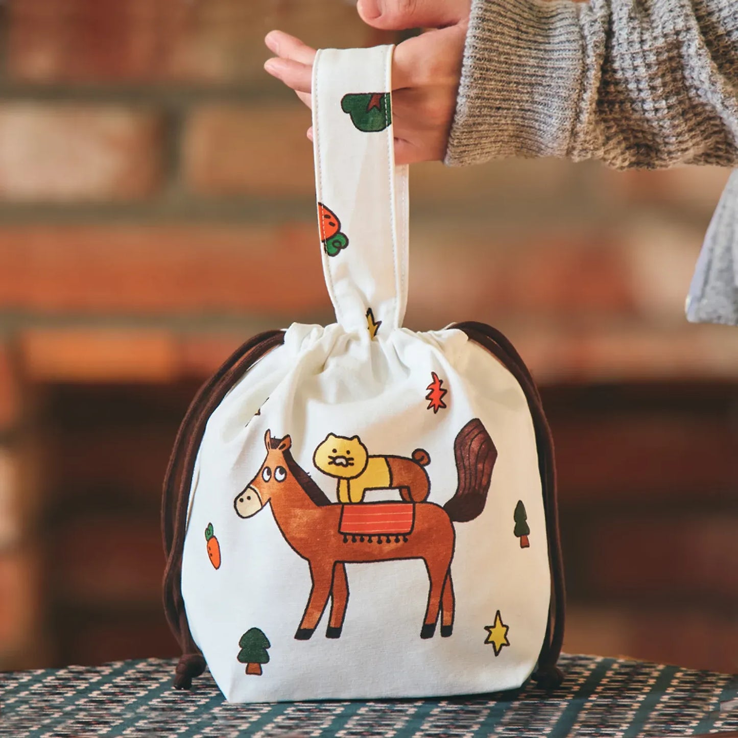 [KAKAO FRIENDS]Chunsik Lucky Pony Day Hidden Pouch Bag