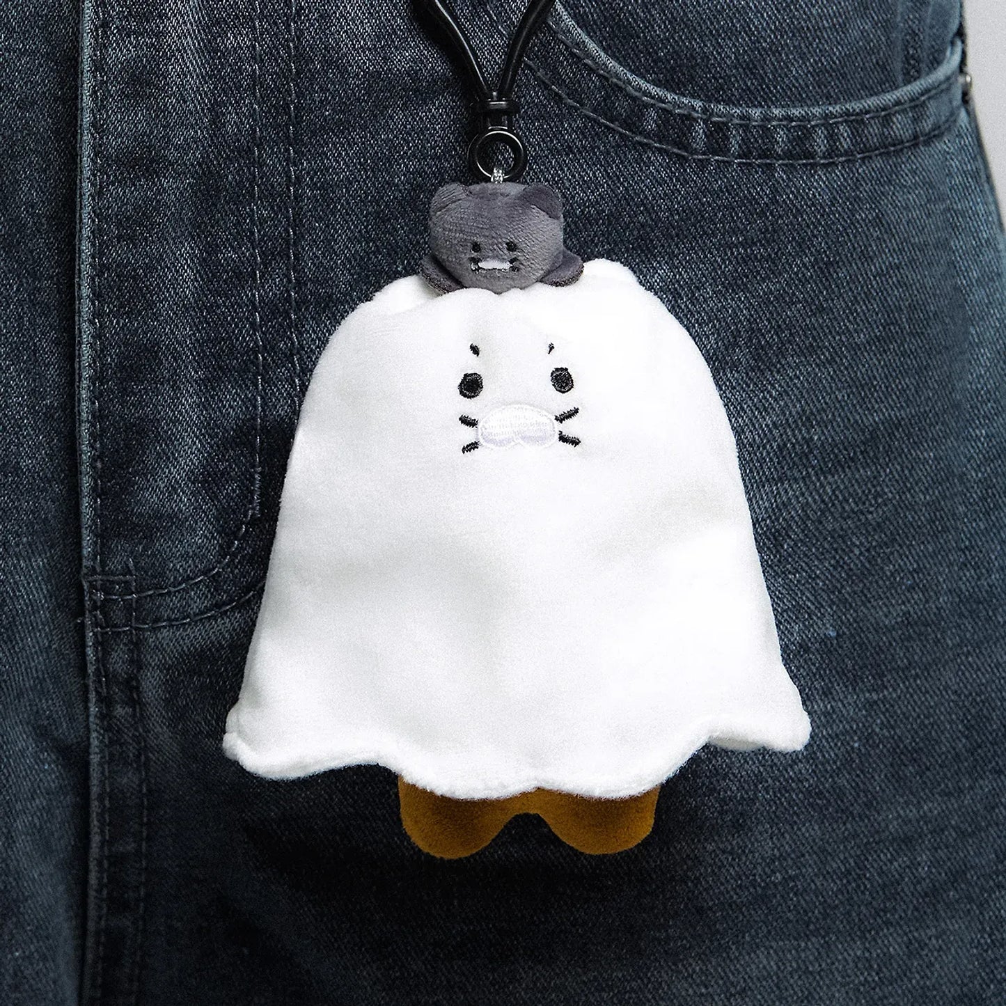 [KAKAO FRIENDS]Halloween Ghost Keyring Plush Chunsik