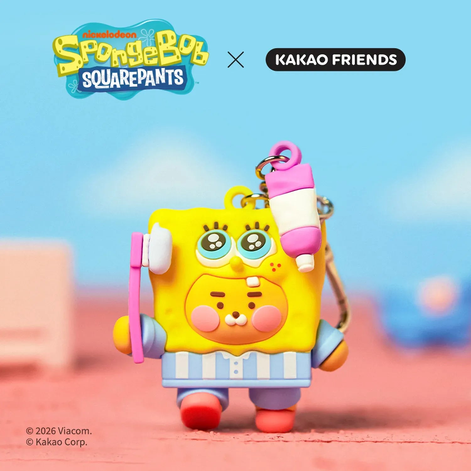 [KAKAO FRIENDS]x SpongeBob Figure Keyring Collection Baby Series