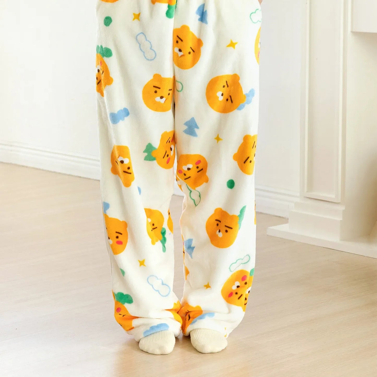 [KAKAO FRIENDS] Cozy Fleece Pants Chunsik/Ryan