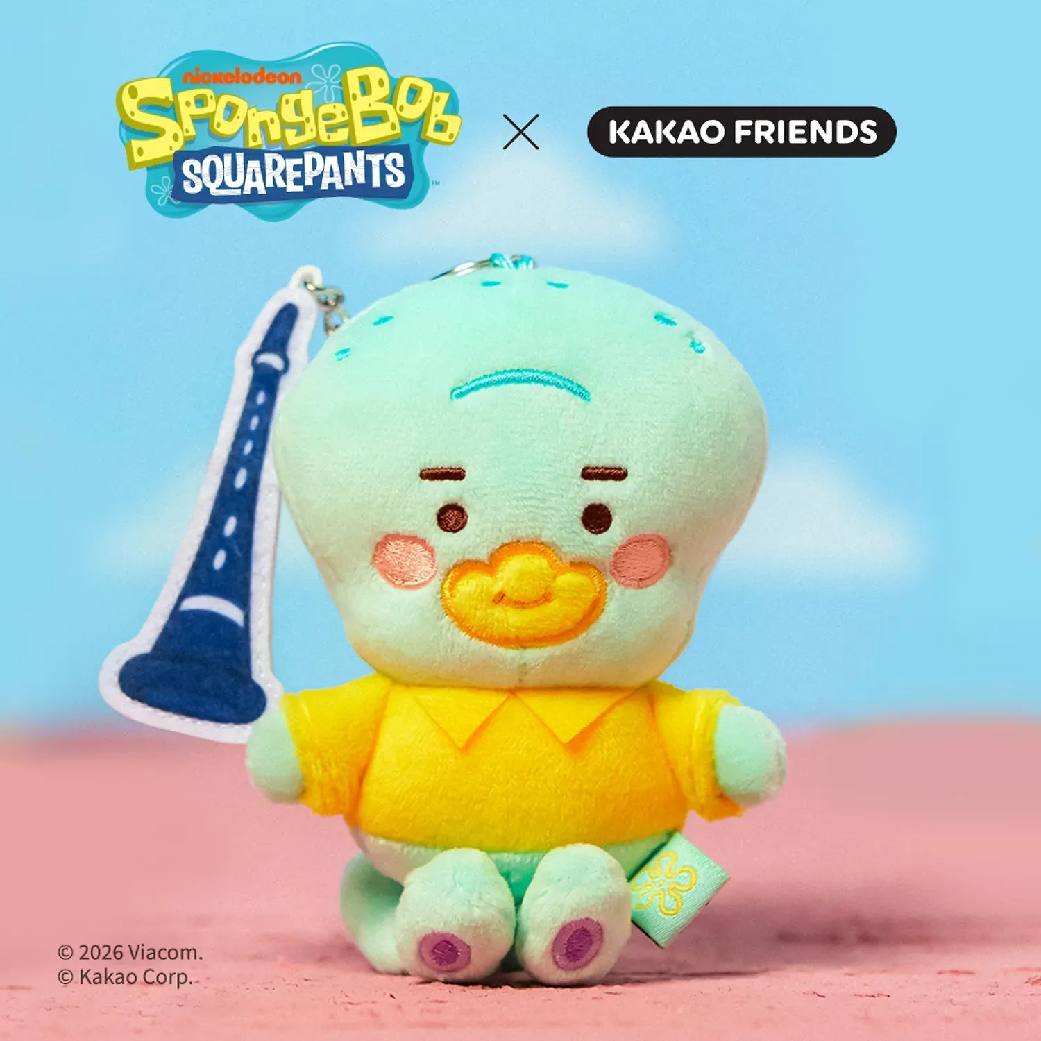 [KAKAO FRIENDS]x SpongeBob Baby Keyring Plush Full Set 6 Types