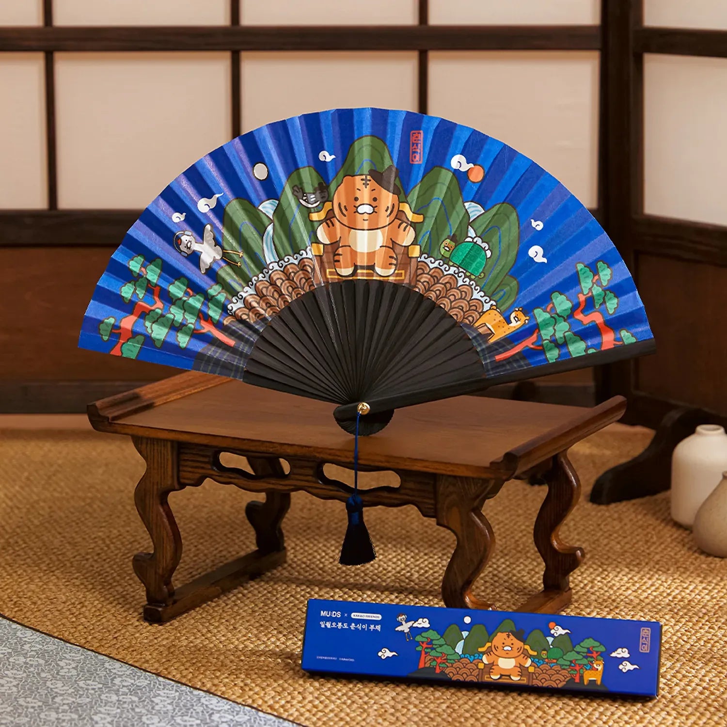 [KAKAO FRIENDS]Korean Traditional Folding Fan Chunshik