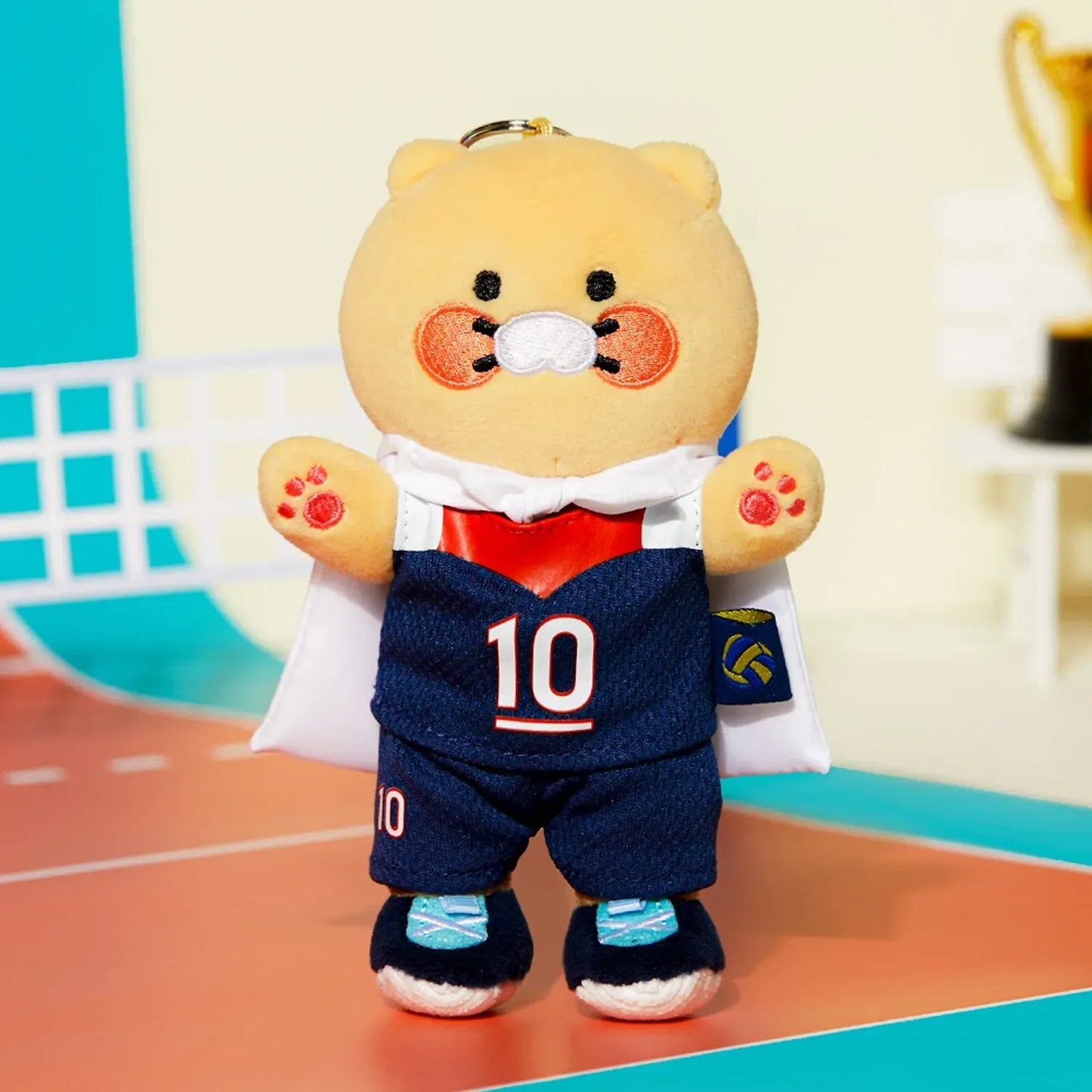 [KAKAO FRIENDS] Kim Yeon-koung X Friends Keyring Plush Chunsik