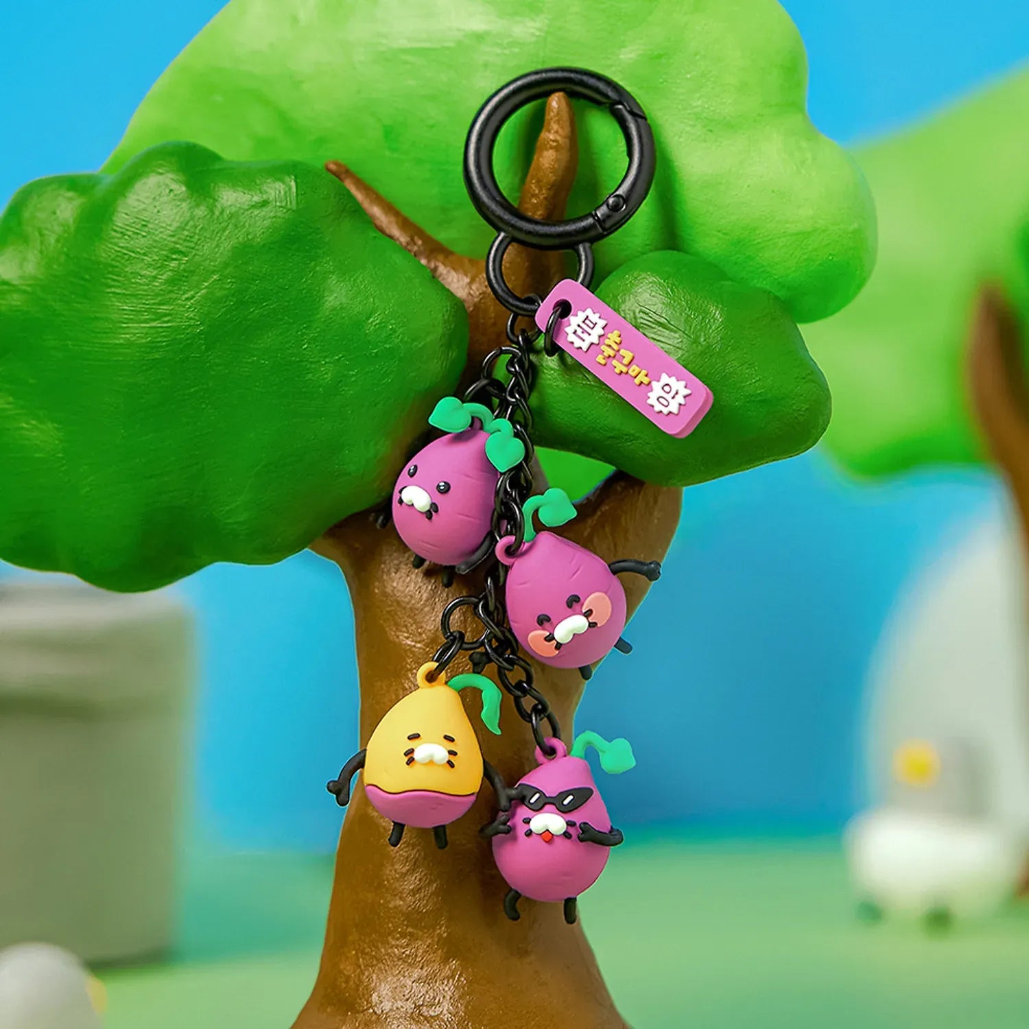 [KAKAO FRIENDS]Chunguma Family Figure Keyring