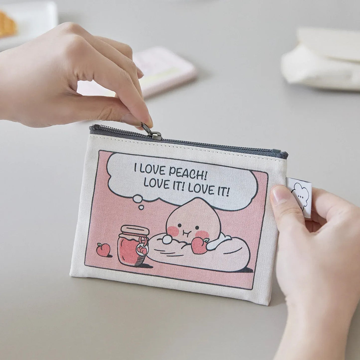 [KAKAO FRIENDS] Lazy Sunday Mini Pouch Apeach