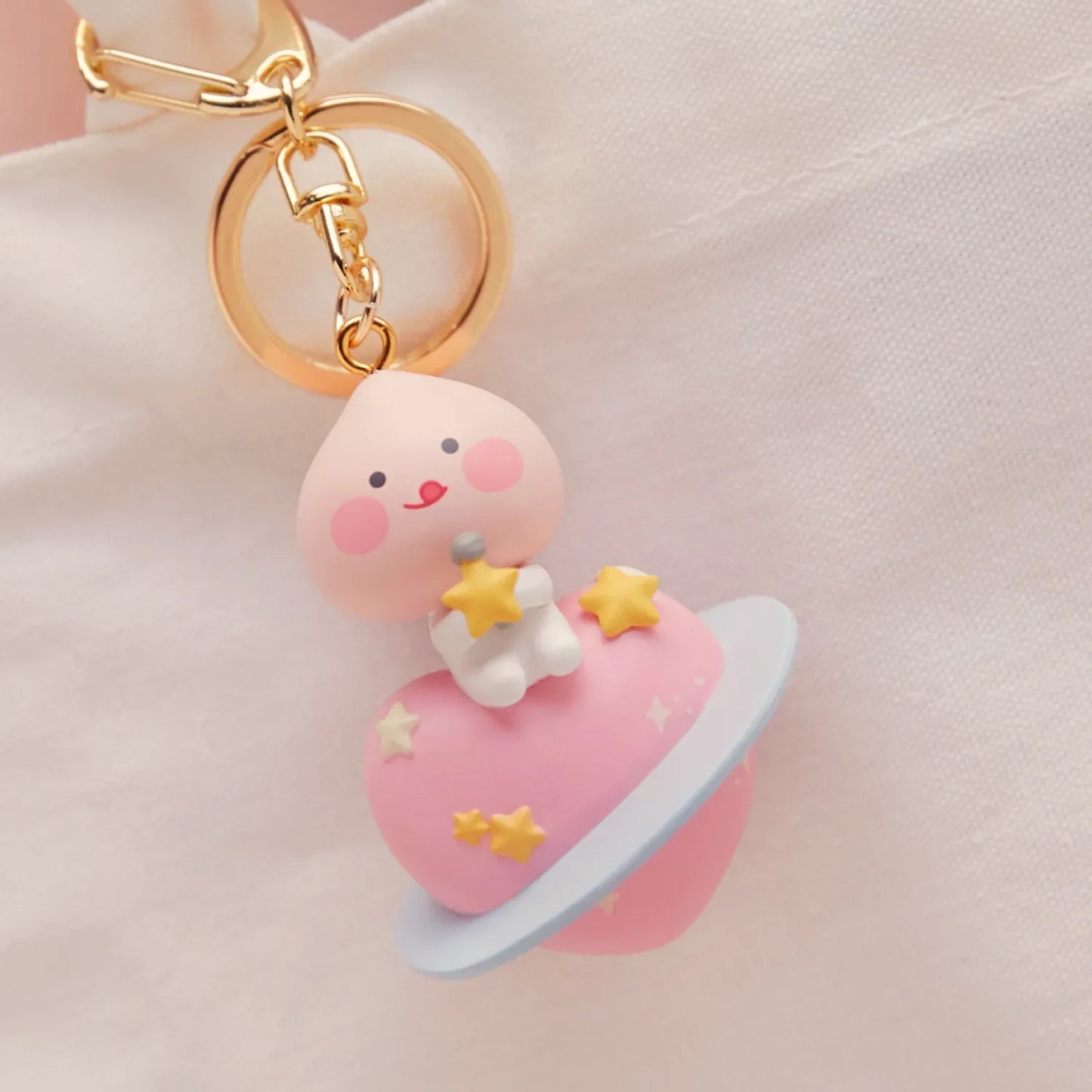 [KAKAO FRIENDS] Little Apeach Heart Planet Figure Keyring