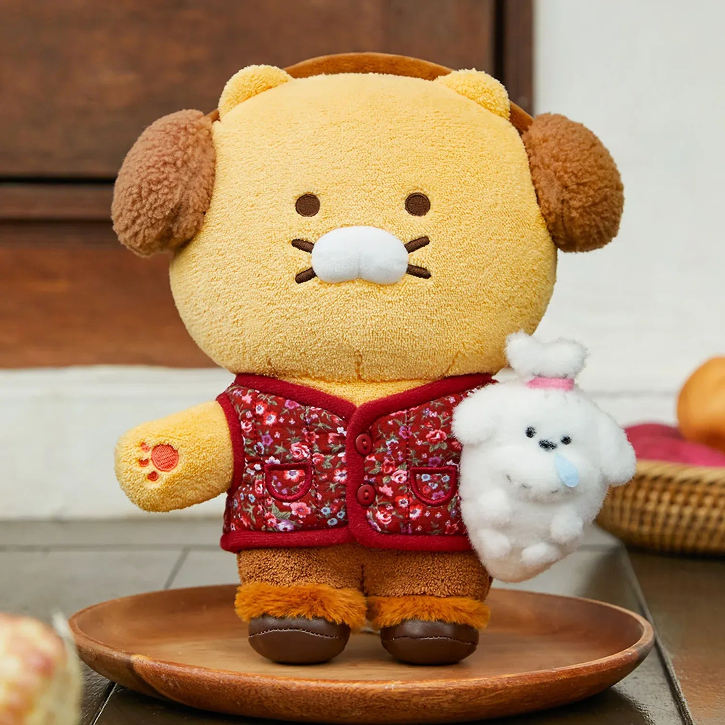 [KAKAO FRIENDS] Countryside Series Medium Plush Doll_Chunsik (Korean Grandma Style)