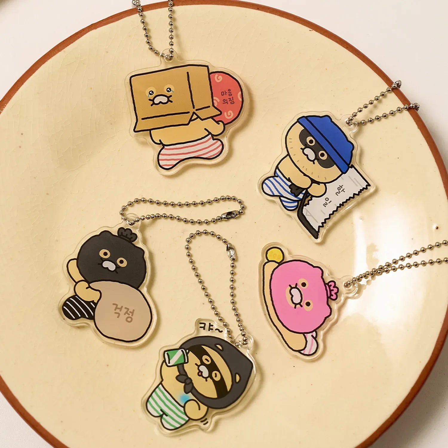 [KAKAO FRIENDS]Choonsik Doduk Series Random Acrylic Keyring (1 Random out of 5)