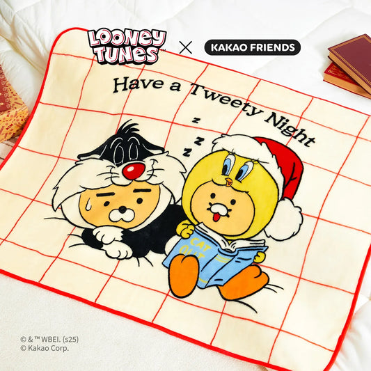 [KAKAO FRIENDS]Looney Tunes X Friends Little Ryan & Baby Chunsik Blanket