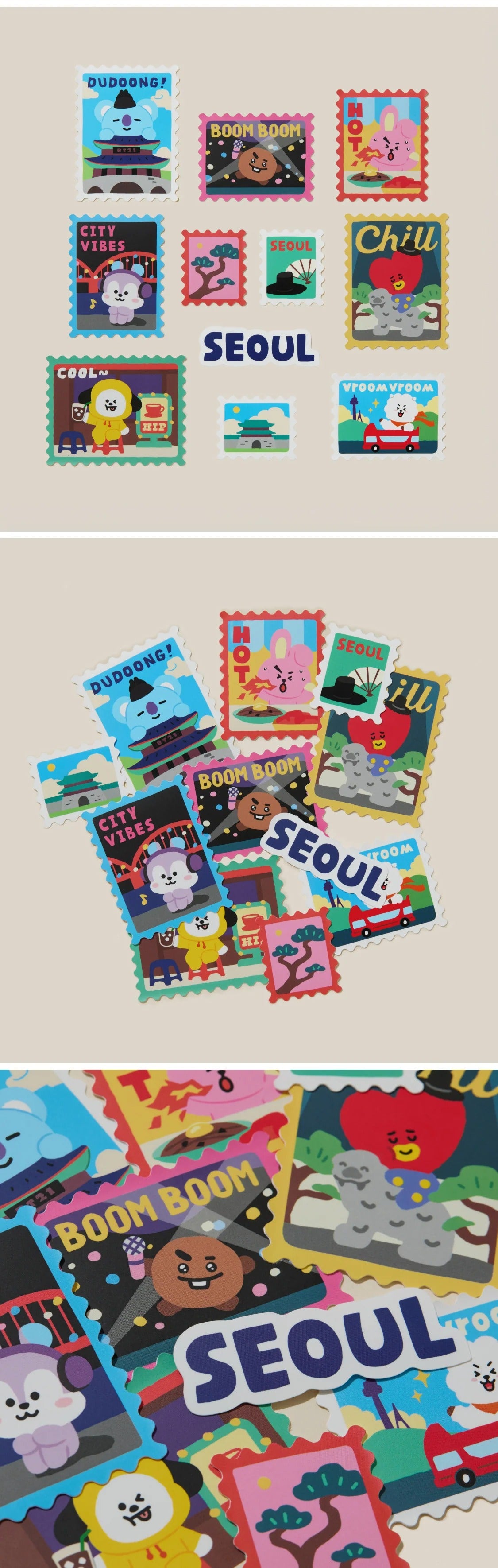 [BTS] BT21 Seoul Edition Sticker Pack