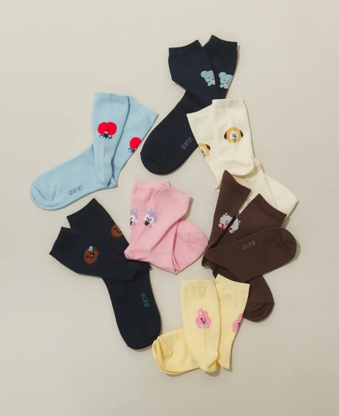 [BTS] BT21 BASIC Socks