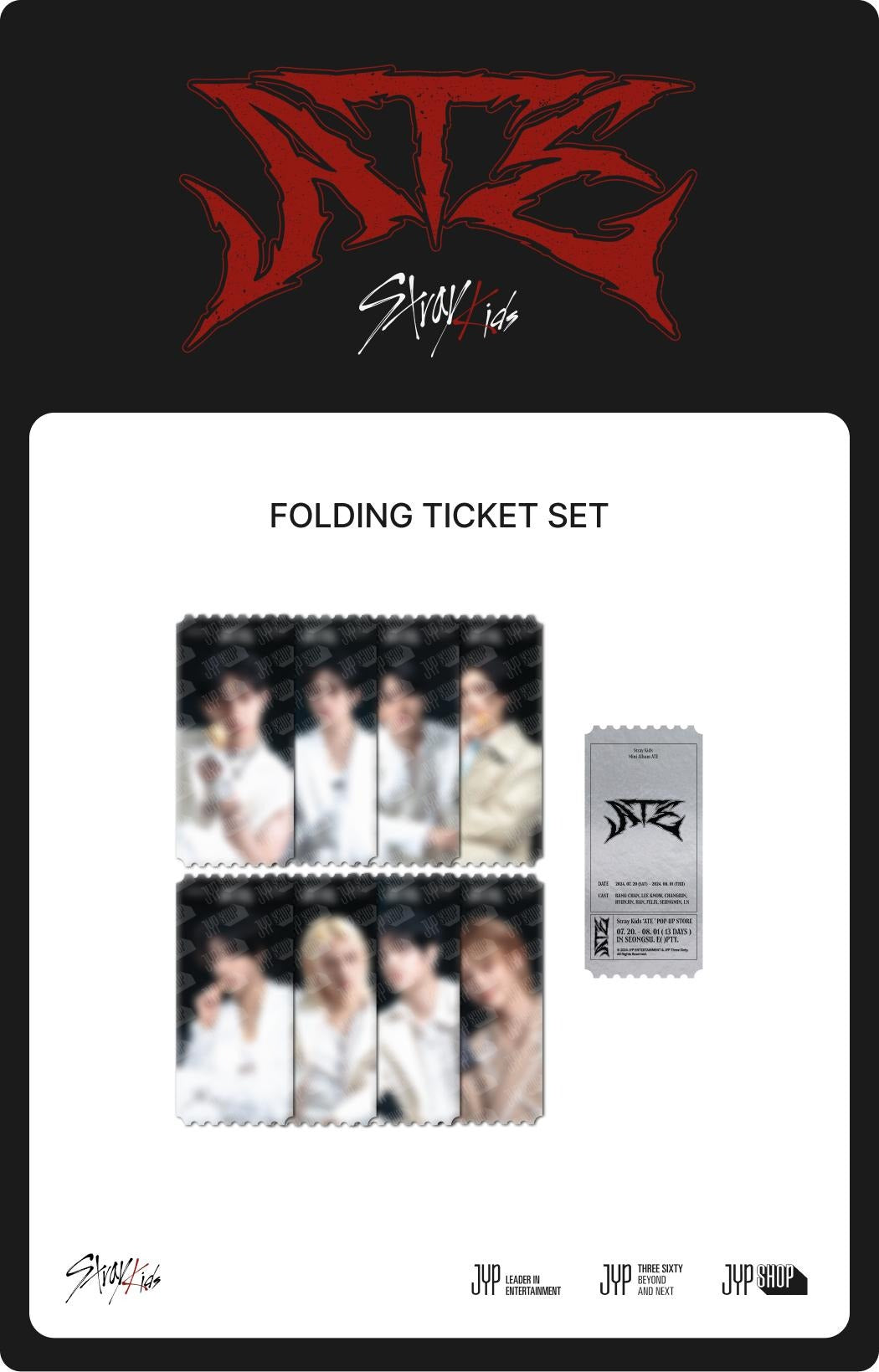 [STRAY KIDS] FOLDING TICKET SET - ATE