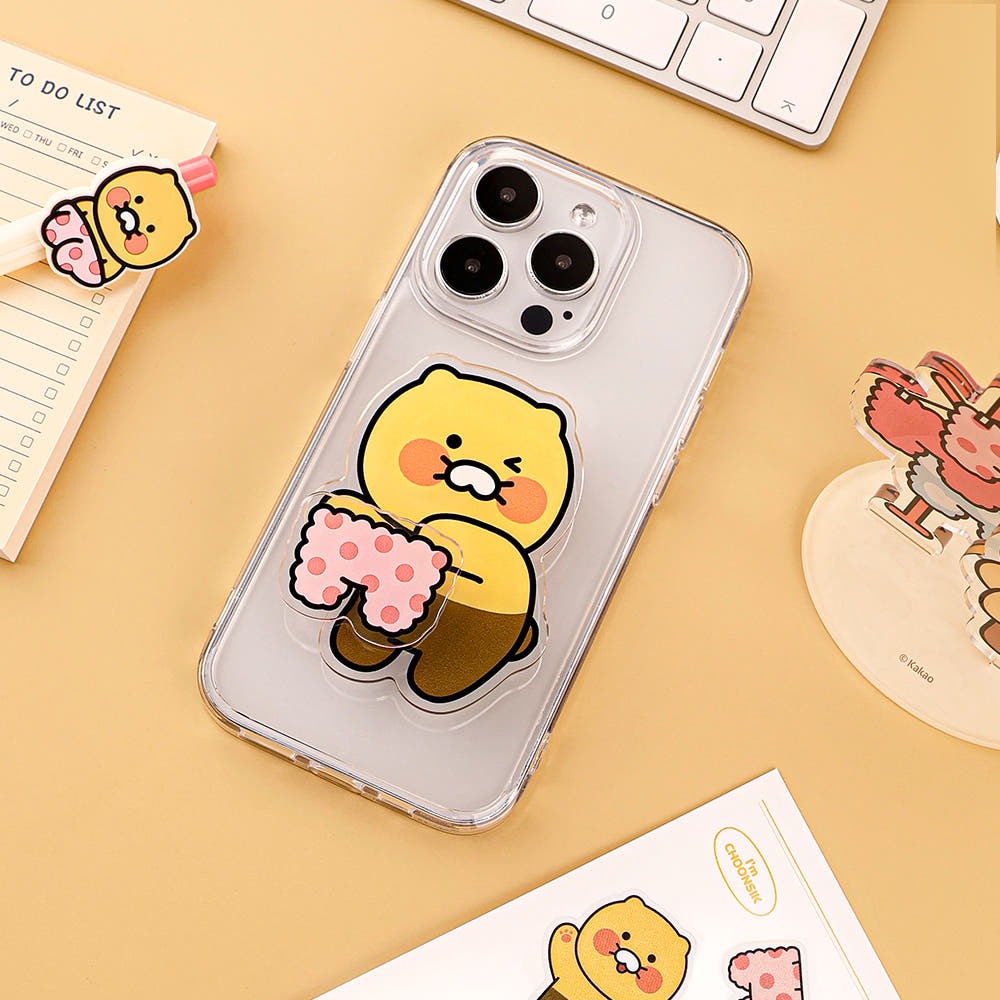 [KAKAO FRIENDS]Choonsik Acrylic Smartphone Stand Holder 4 Design Options