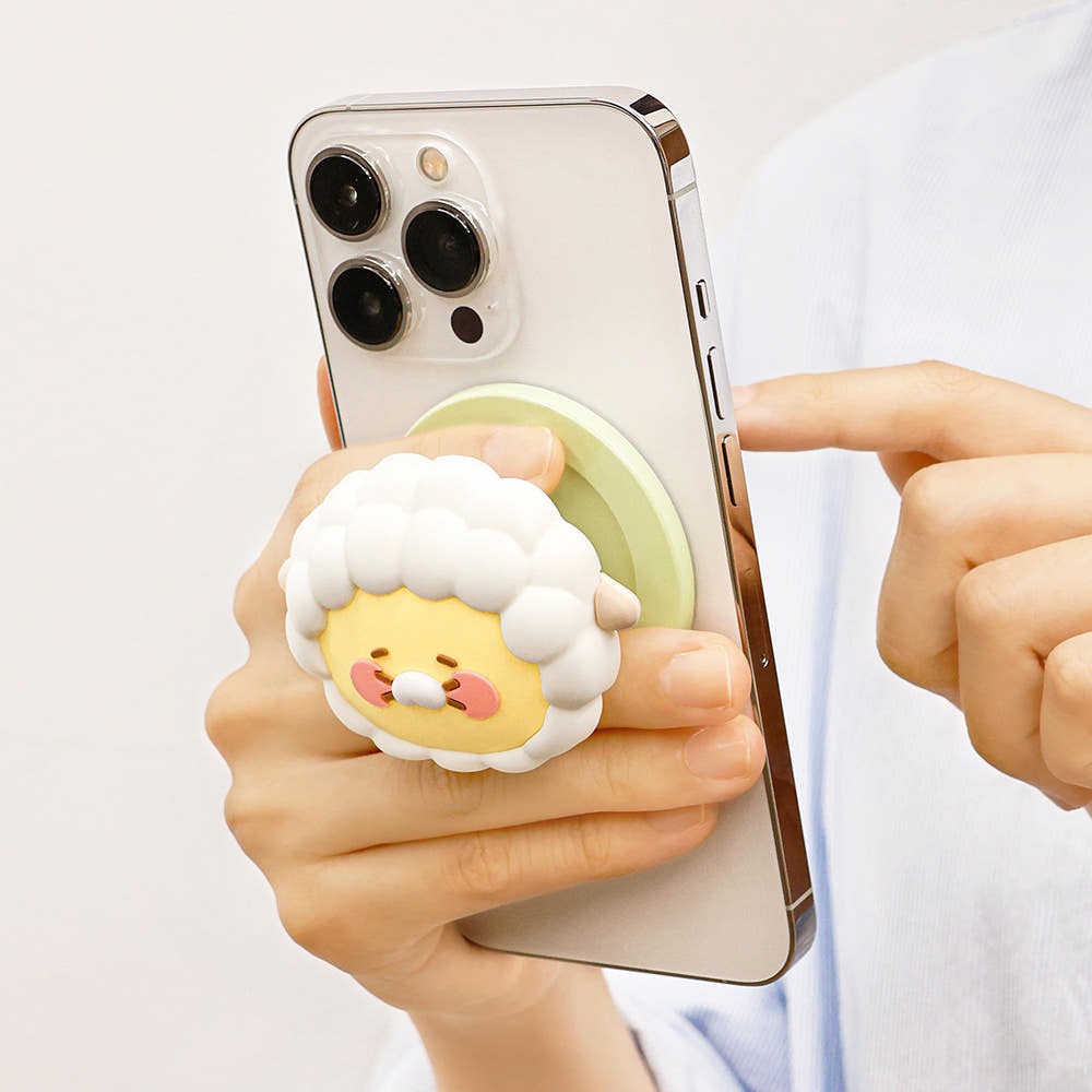 [KAKAO FRIENDS]Choonsik MagSafe Grip Stand Smart Holder