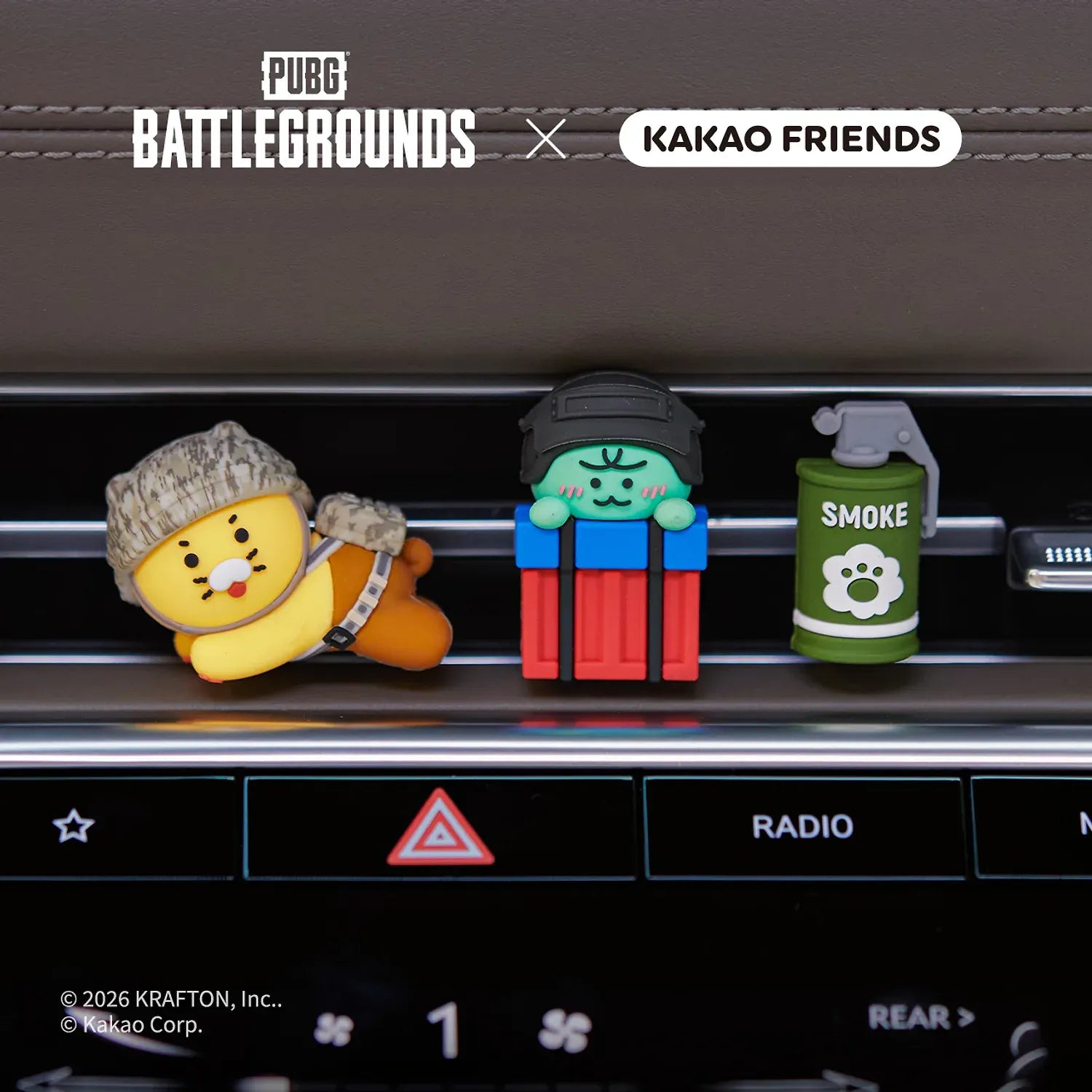 [KAKAO FRIENDS]PUBG x KAKAO FRIENDS Car Air Vent Figure