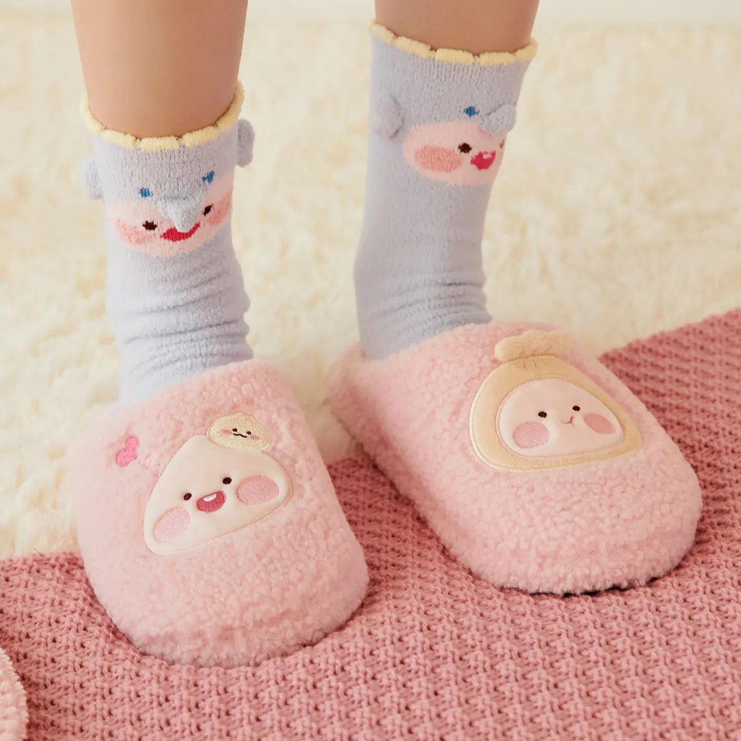 [KAKAO FRIENDS] Cozy Slippers Little Apeach / Little Ryan