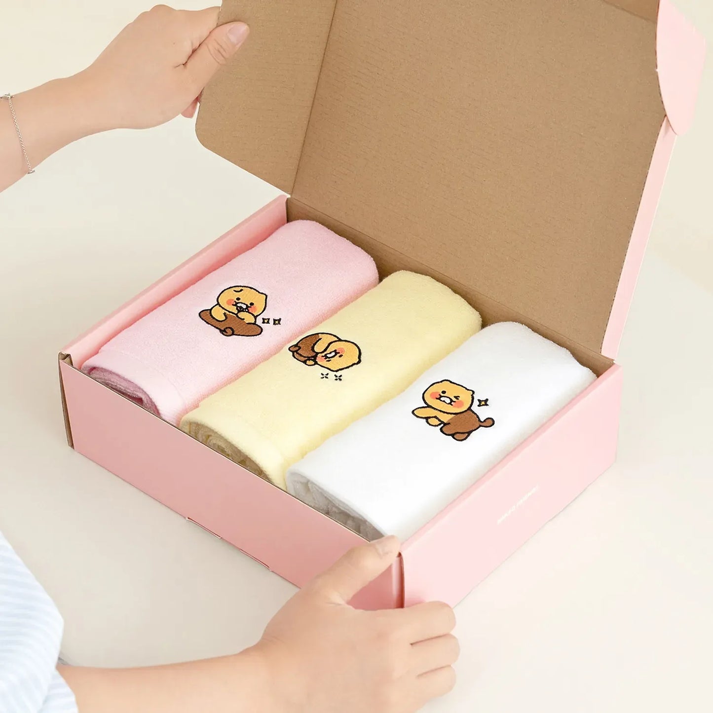 [KAKAO FRIENDS]Chunsik Ordinary Towel 3P Set