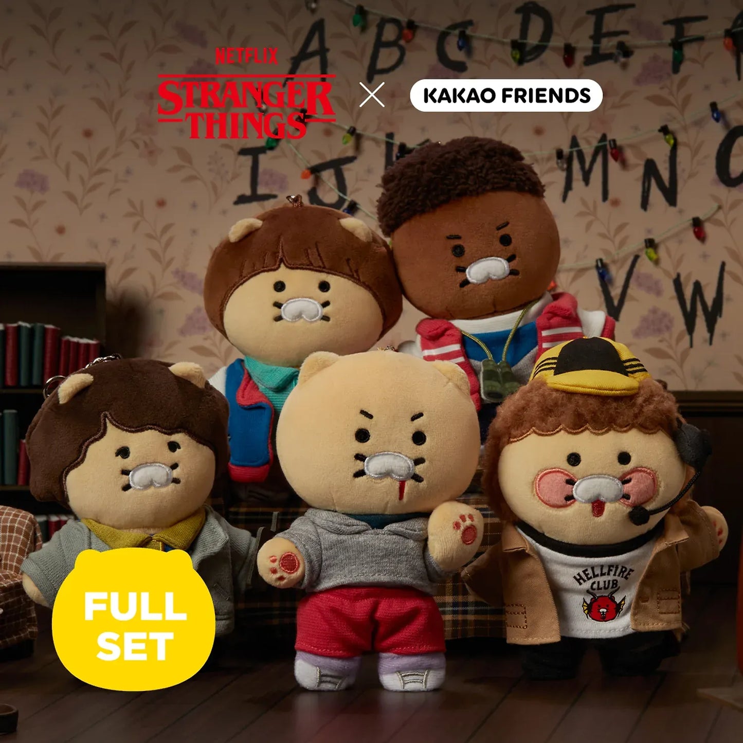 [KAKAO FRIENDS]XStranger Things Plush Keyring