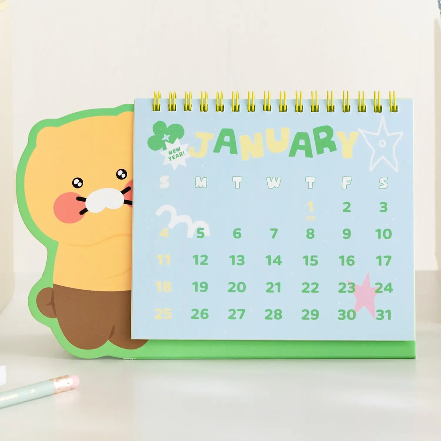 [KAKAO FRIENDS] 2026 Shape Desk Calendar Chunsik