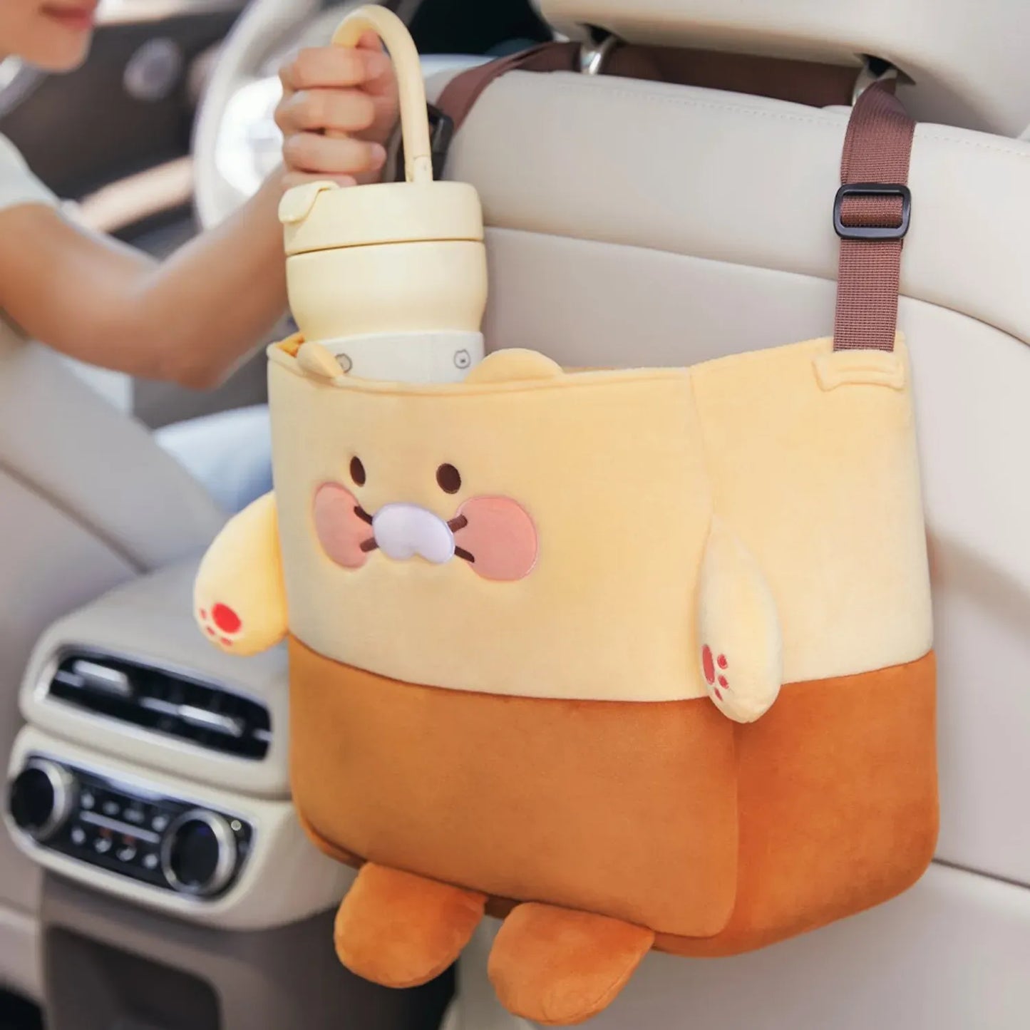 [KAKAO FRIENDS]Chunsik Car Headrest Storage Basket