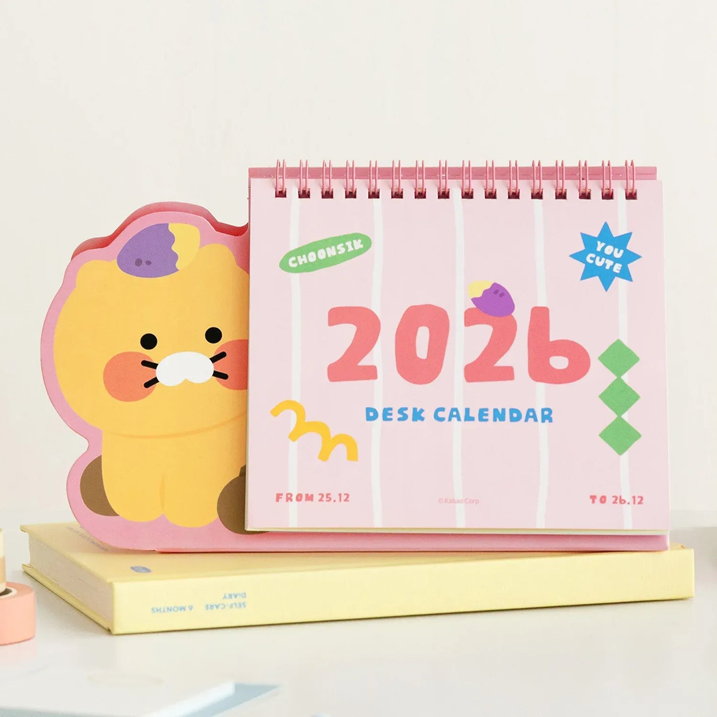[KAKAO FRIENDS] 2026 Shape Desk Calendar Chunsik