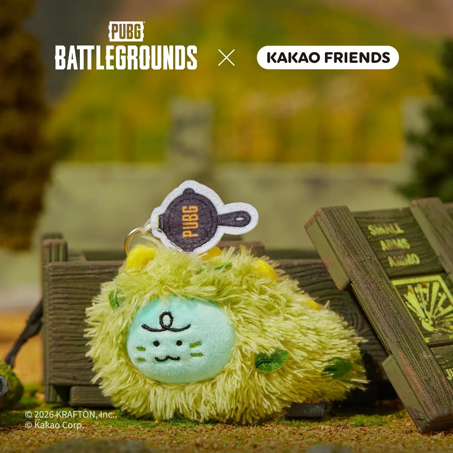 [KAKAO FRIENDS]PUBG x KAKAO FRIENDS Ryan Plush Keyring