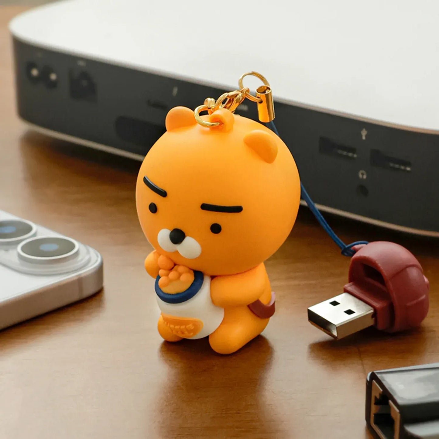 [KAKAO FRIENDS]64GB USB Figure Keyring Backpack Chunsik/Ryan