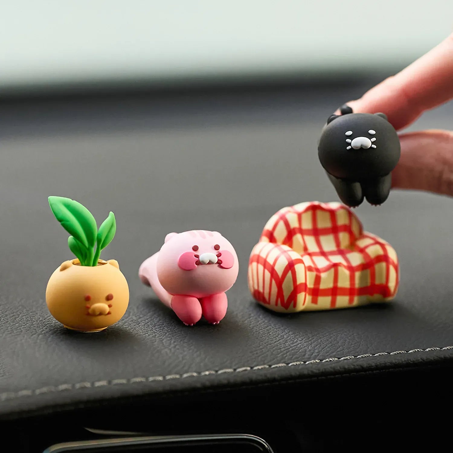 [KAKAO FRIENDS]Black Chunsik Desk Figure Set