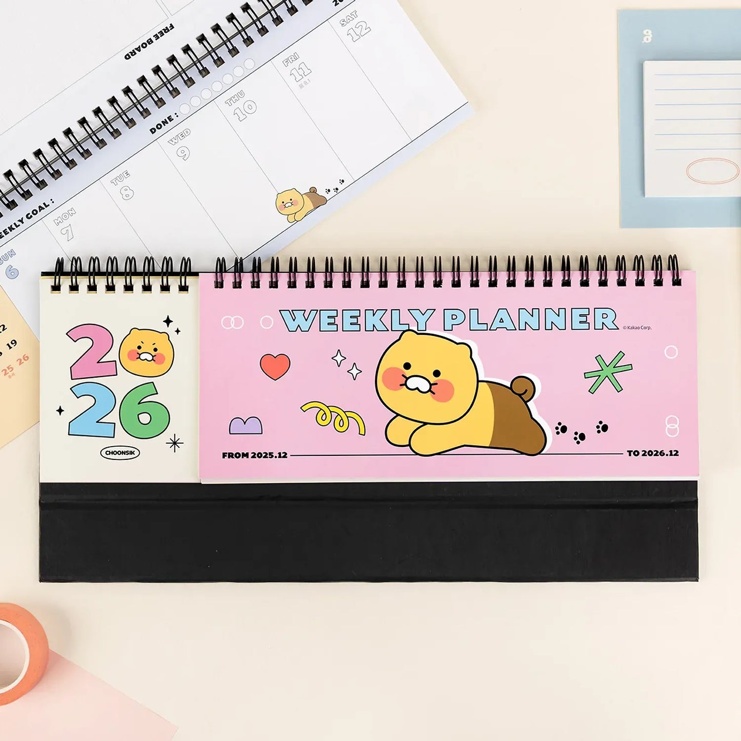 [KAKAO FRIENDS] 2026 Weekly Planner Twin Ring Chunsik