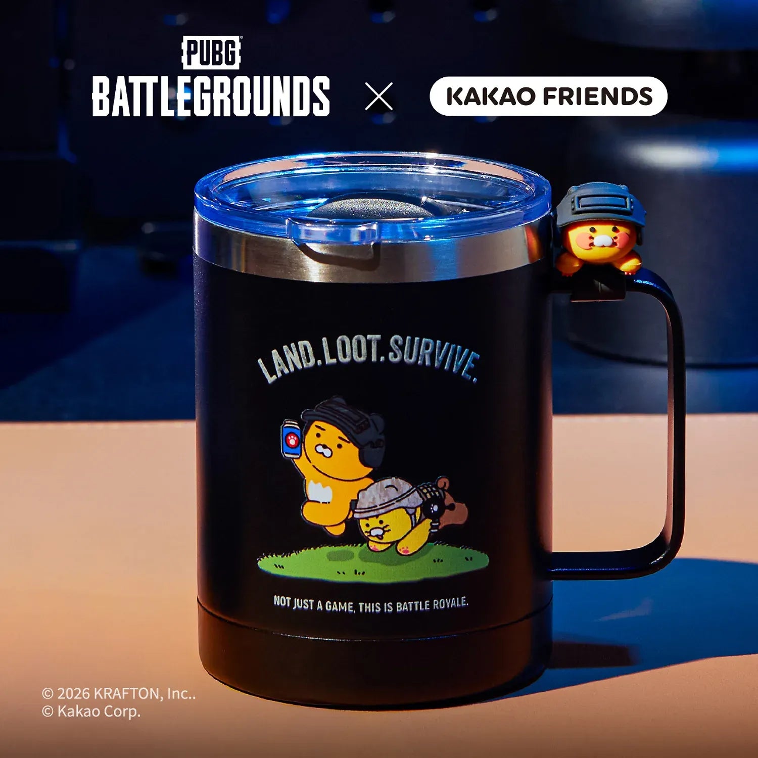[KAKAO FRIENDS]PUBG x KAKAO FRIENDS Stainless Steel Mug Ryan & Chunsik