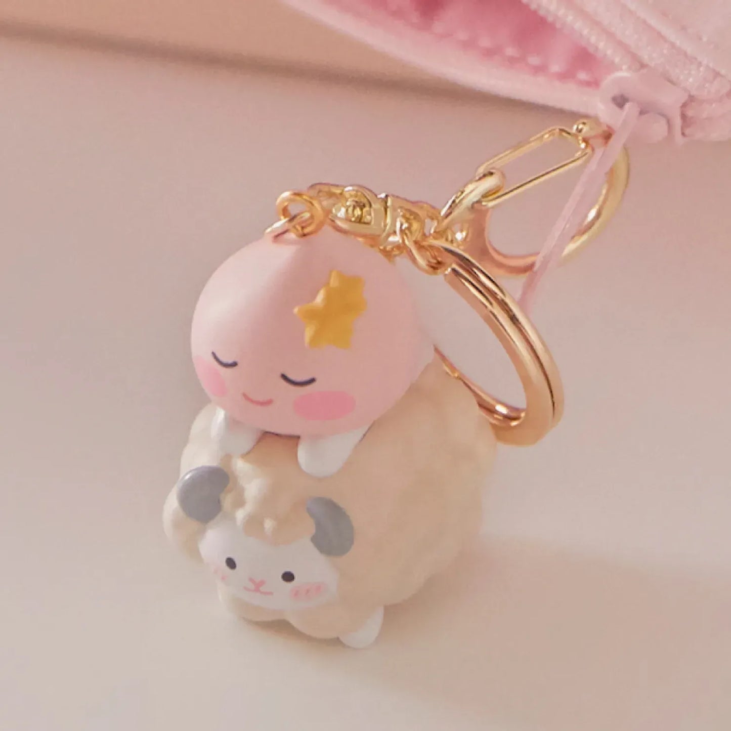 [KAKAO FRIENDS] Little Apeach & Baby Sheep Figure Keyring