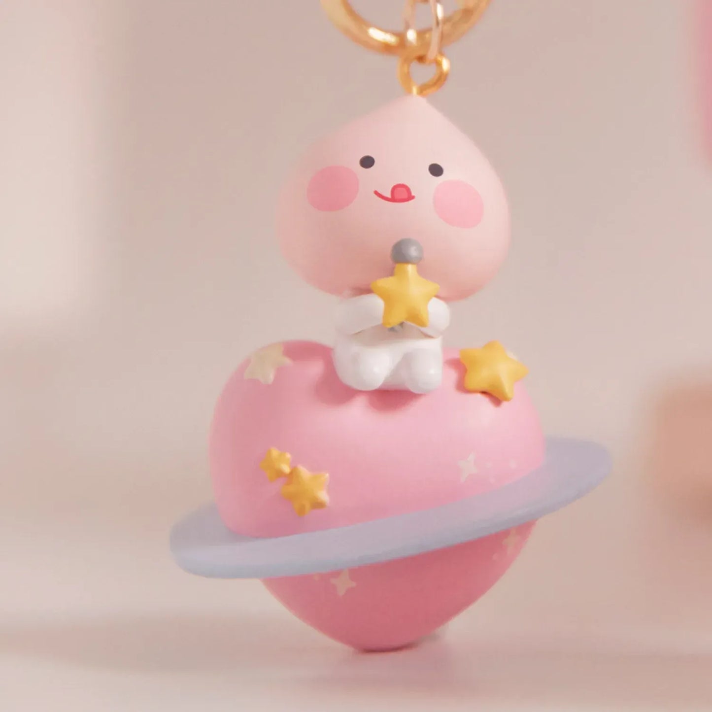 [KAKAO FRIENDS] Little Apeach Heart Planet Figure Keyring
