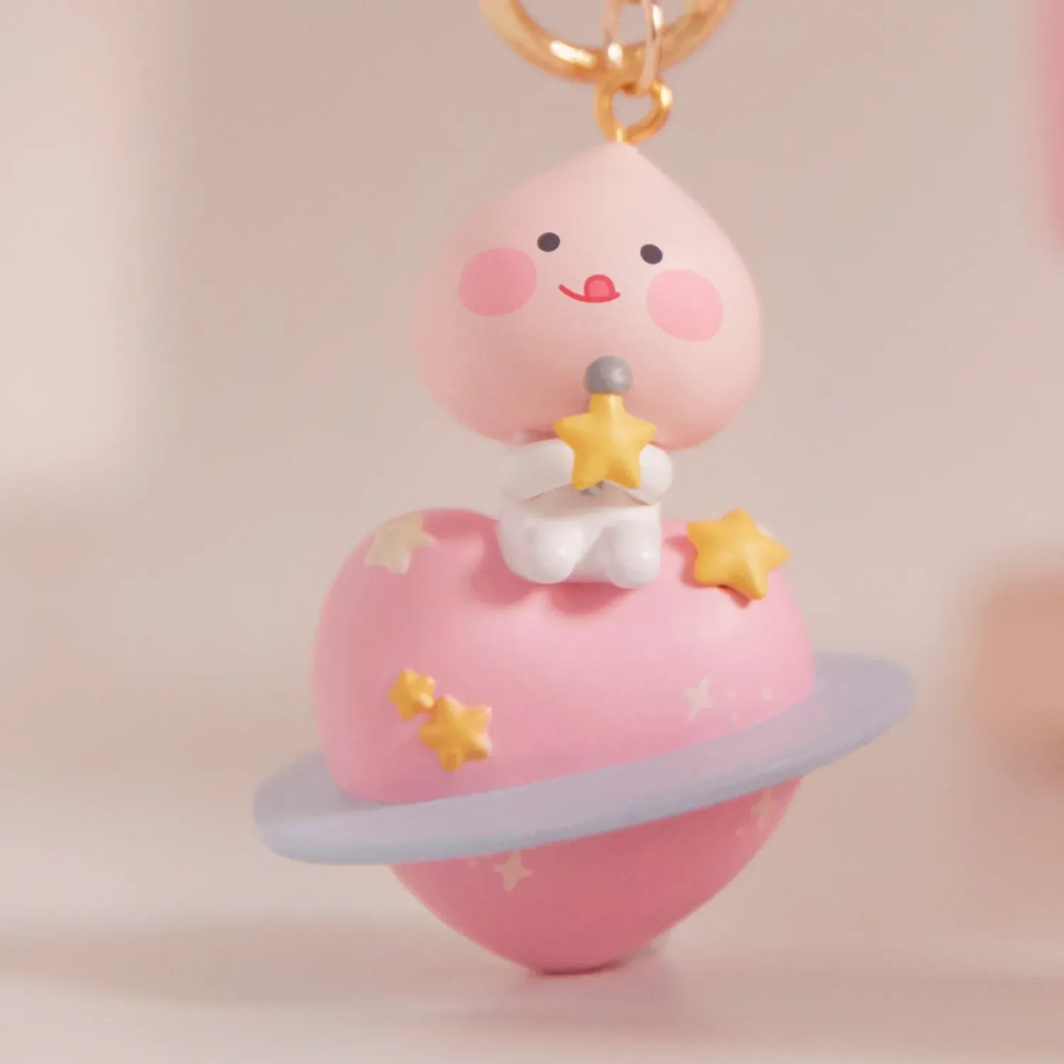 [KAKAO FRIENDS] Little Apeach Heart Planet Figure Keyring