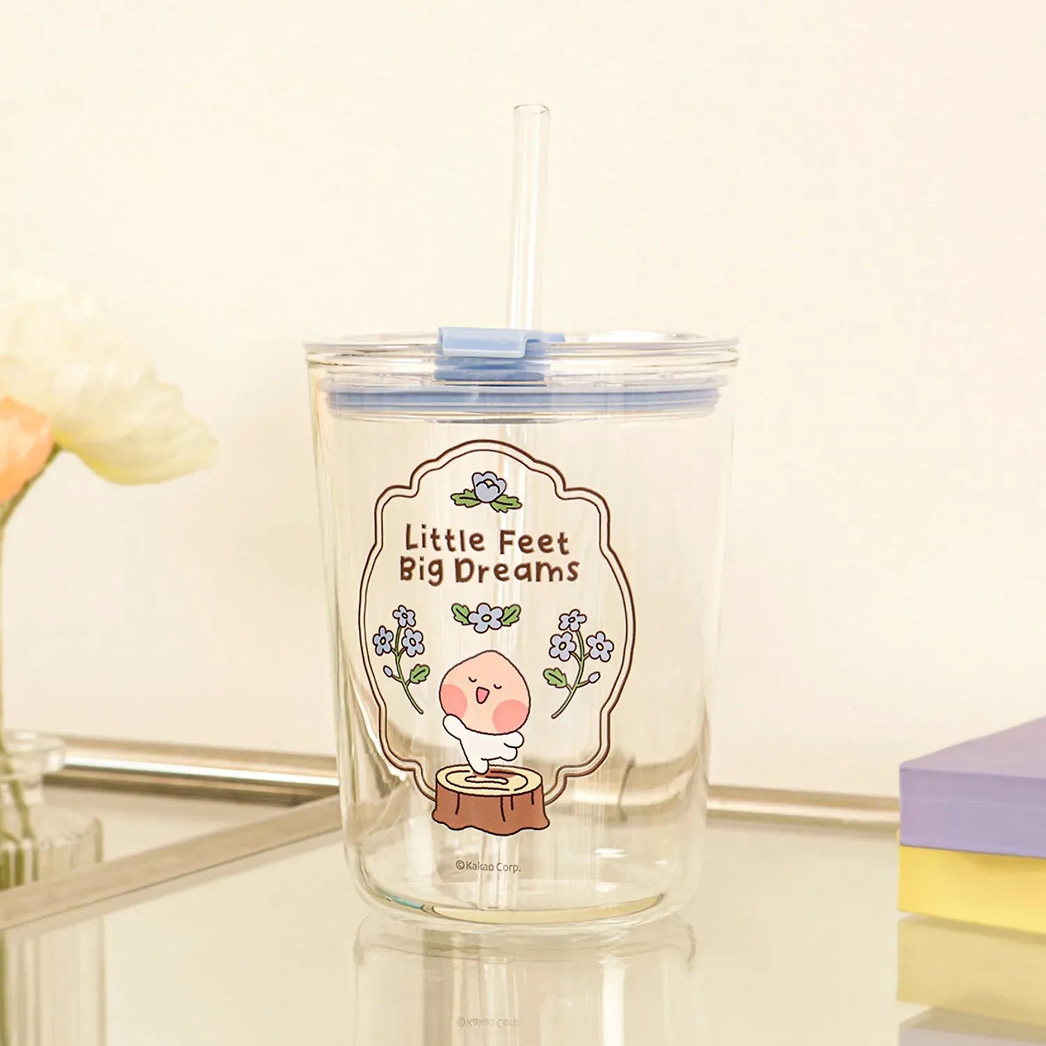 [KAKAO FRIENDS] Glass Tumbler Ryan & Apeach