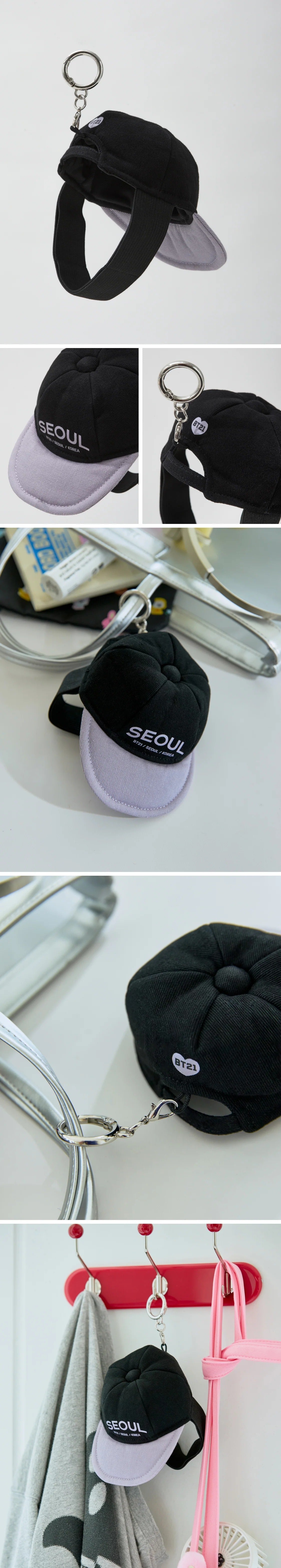 [BTS]BT21 TRAVEL Ball Cap Keyring