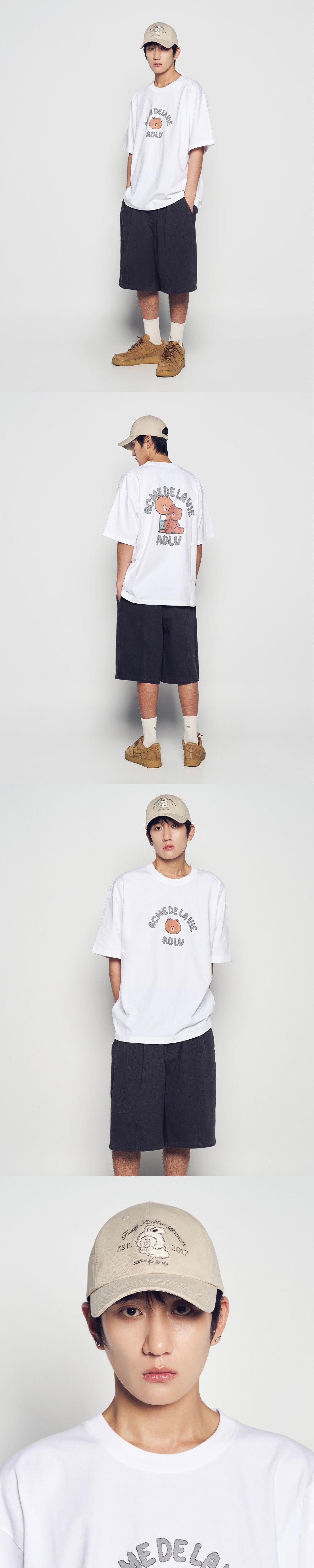 [LINE FRIEND]AUTHENTIC BROWN TWO TONE LINE FRIENDS BALL CAP