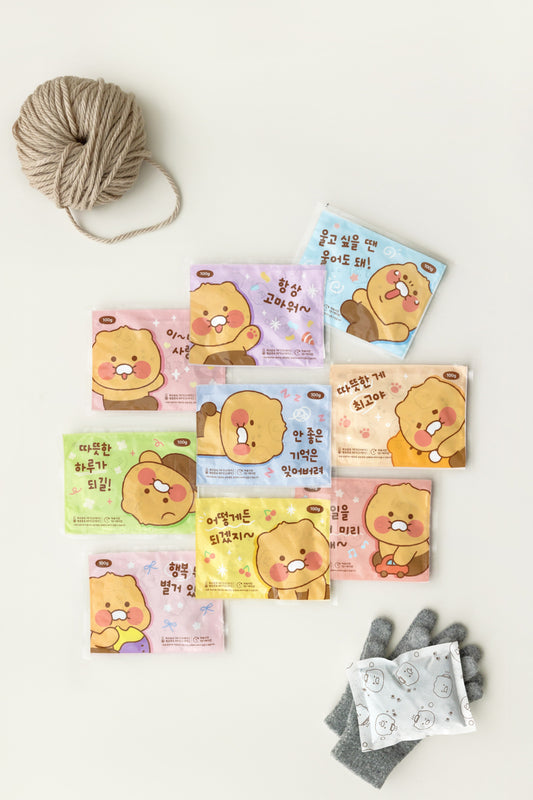 [KAKAO FRIENDS] Little Kakao Friends Hello Little Chunsik Hand Warmer Set