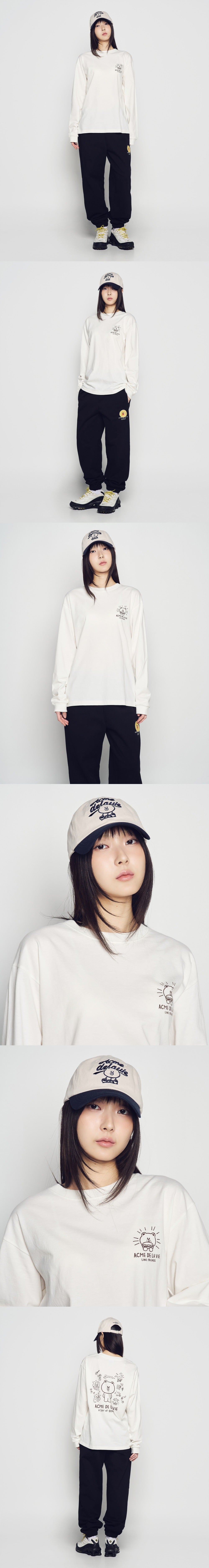 [LINE FRIEND]AUTHENTIC BROWN TWO TONE LINE FRIENDS BALL CAP