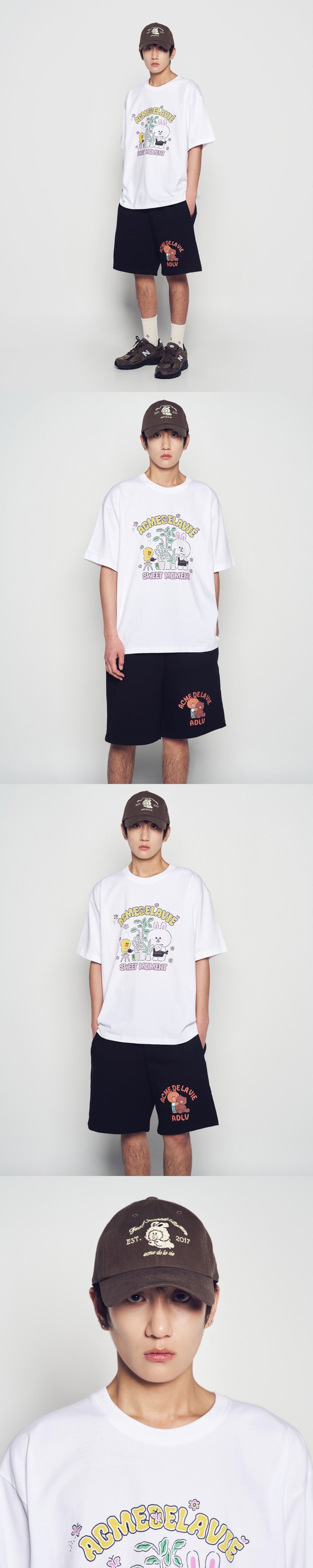 [LINE FRIEND]AUTHENTIC BROWN TWO TONE LINE FRIENDS BALL CAP