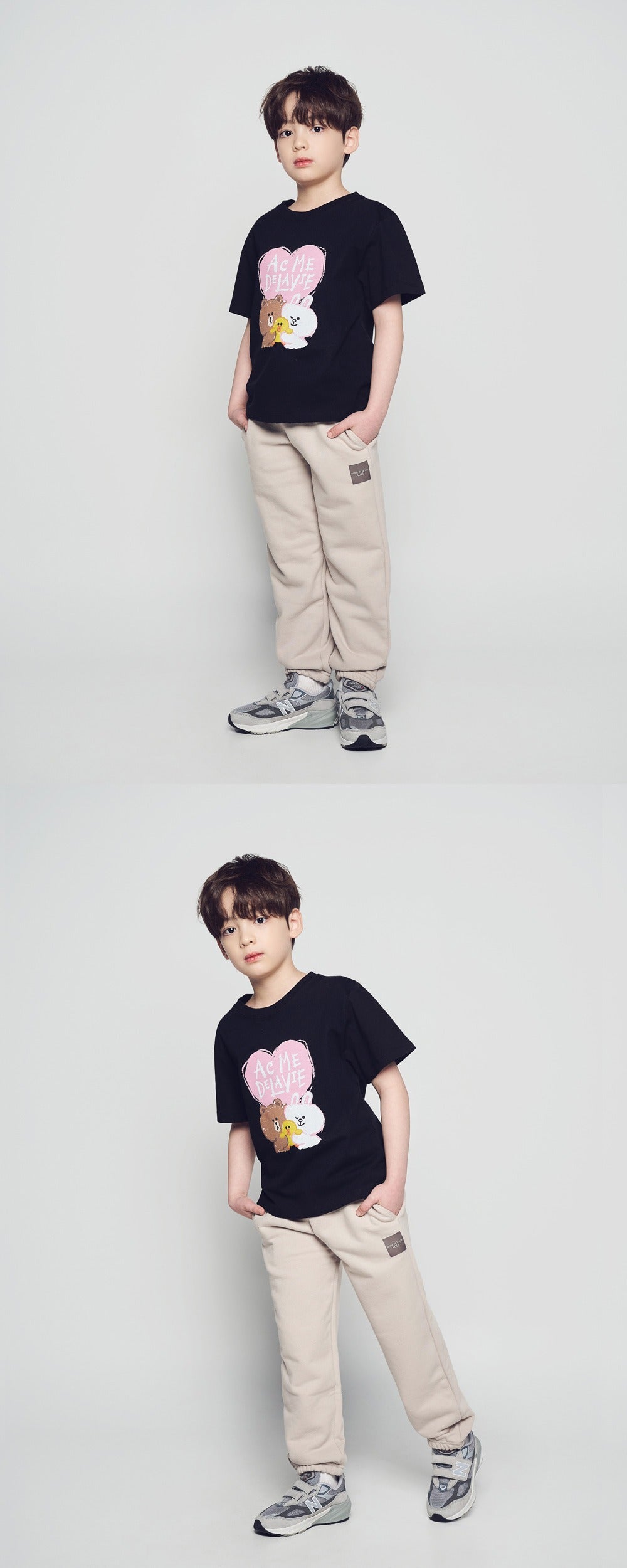 [LINE FRIEND]KIDS HEART LINE FRIENDS SHORT SLEEVE T-SHIRT
