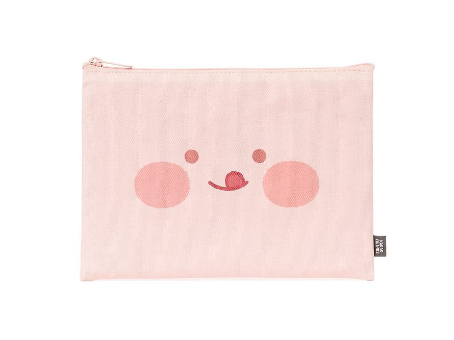 [KAKAO FRIENDS] Lovely Apeach Flat Pouch Face Edition