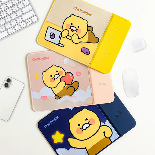 [KAKAO FRIENDS] Chunsik Wireless Charging Mouse Pad