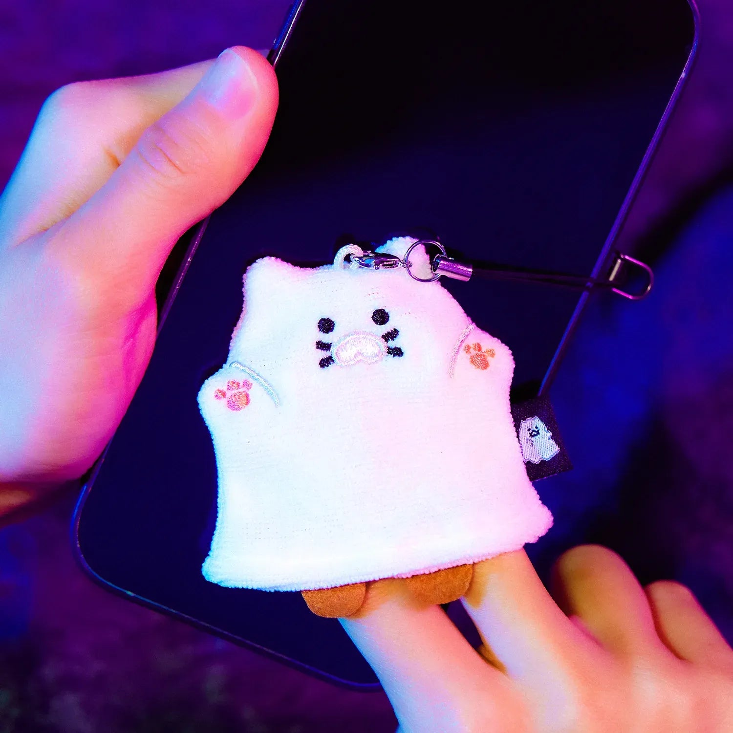 [KAKAO FRIENDS] Nyang Nyang Special Chunsik Ghost & Bat Phone Cleaner Strap