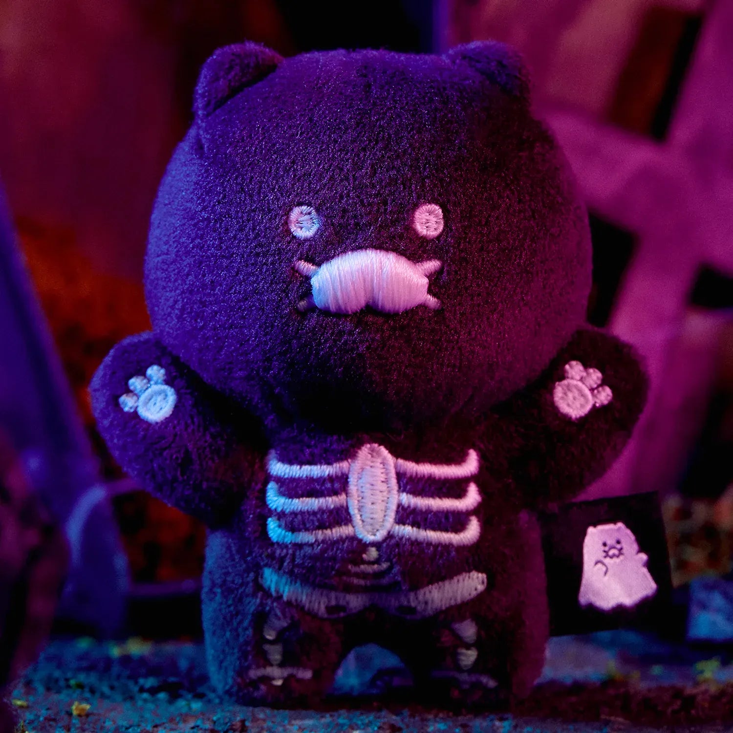 [KAKAO FRIENDS] NyangNyang Special Glow in-the Dark Skeleton Chunsik Keyring