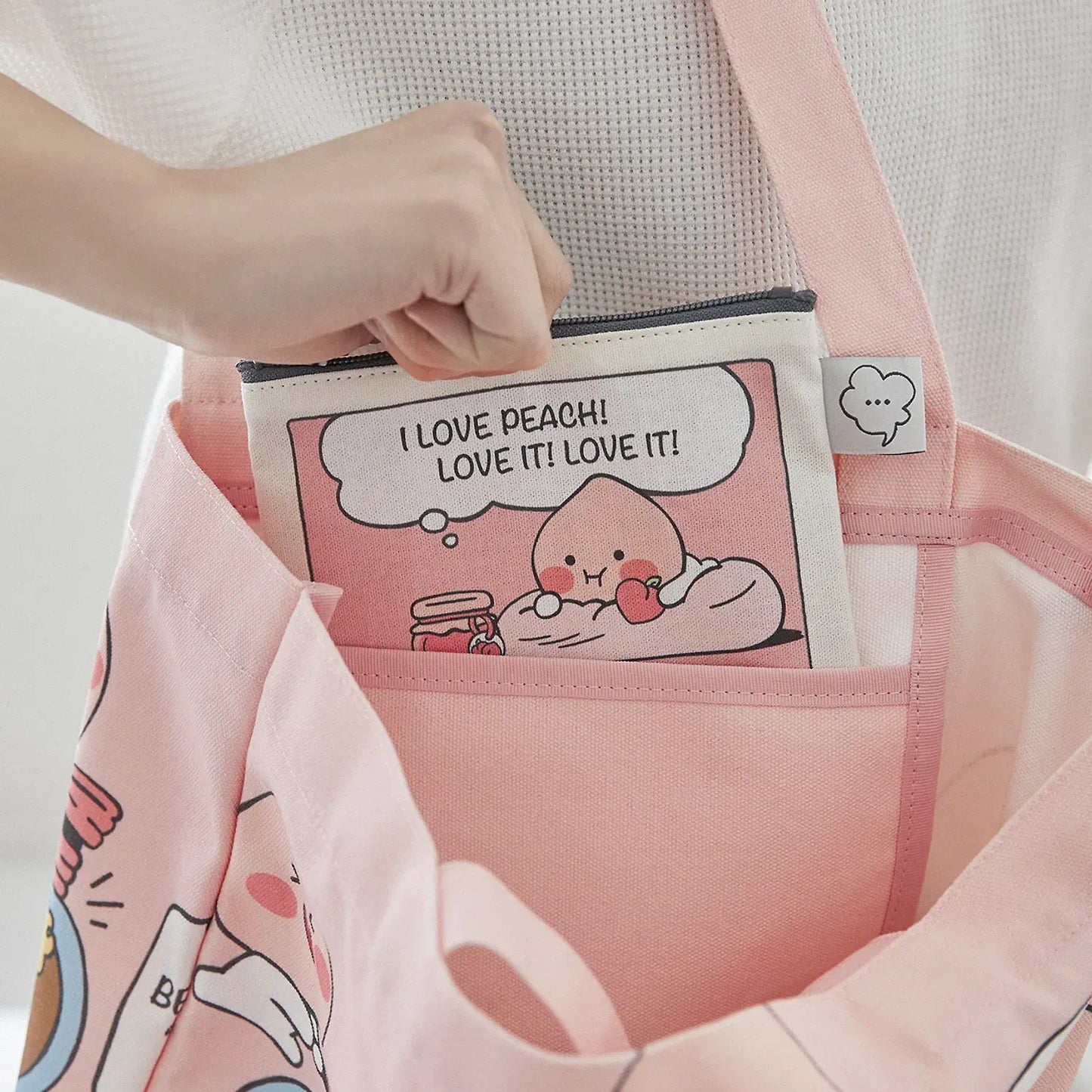 [KAKAO FRIENDS] Lazy Sunday Mini Pouch Apeach