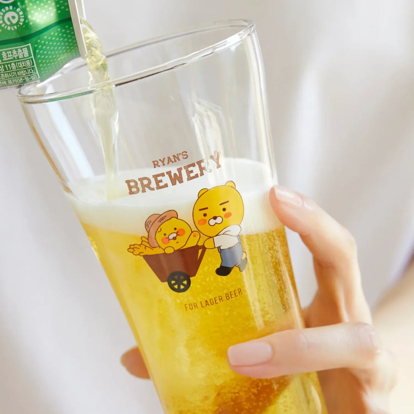 [KAKAO FRIENDS] Ryan & Chunsik Beer Glass Set for One (2P Set)